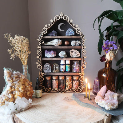 Crescent Moon Botanical Apothecary Shelf - coppermoonboutique